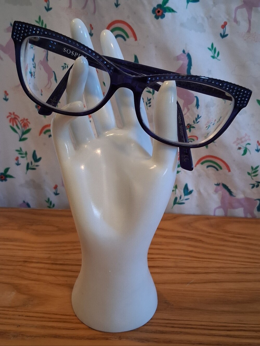 Sospiri Allegra Purple Swarovski Crystal Handmade Cat Eye Reading Glasses Frames